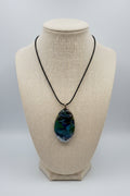 Ocean Depths Fused Glass Pendant