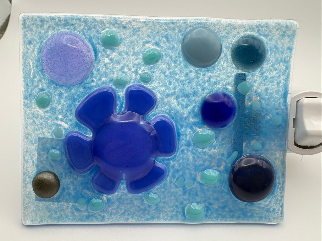 Fused Glass Flower Night Light