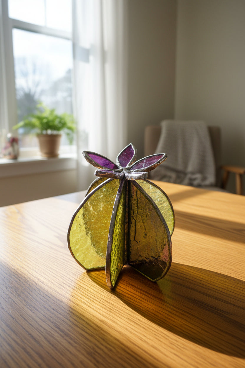 Stained Glass Barrel Cactus